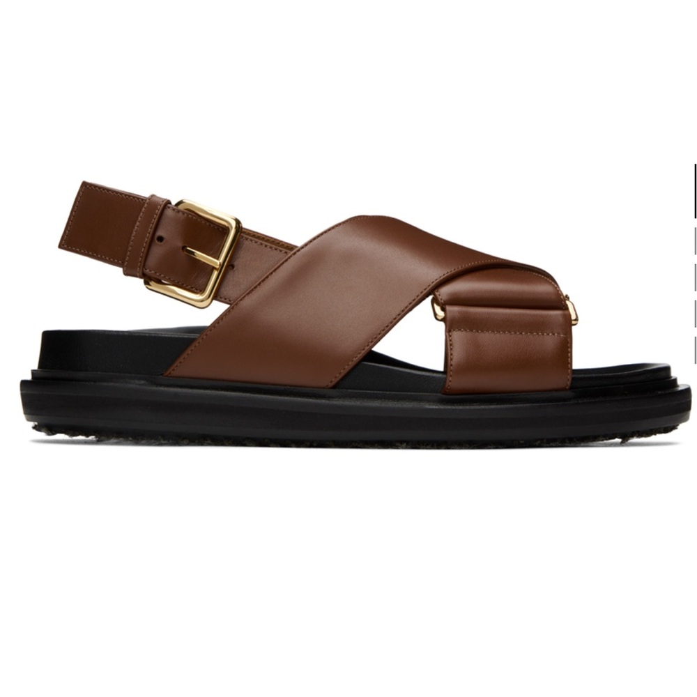 Marni Brown Fussbett Sandals